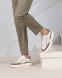 Ravello Blanc Kaki Cuir