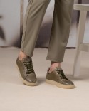 Vigo Vert Kaki Cuir