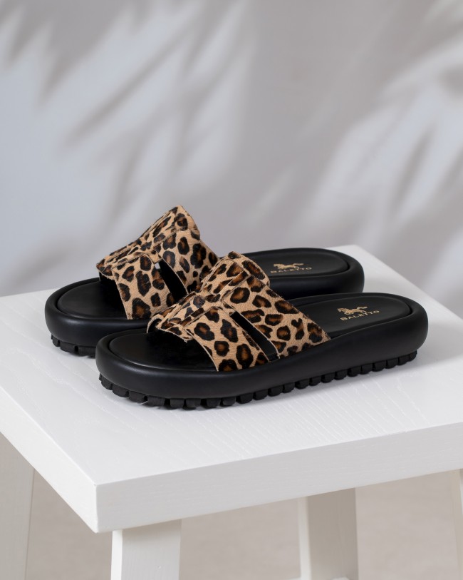 Cinzia Leopard Cuir