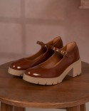 Alba Camel Vernis Cuir