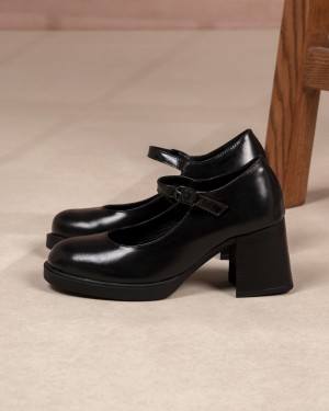 Viviana Noir Glacé Cuir