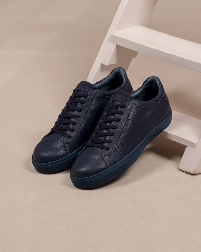 Rovigo Stampato Bleu Cuir