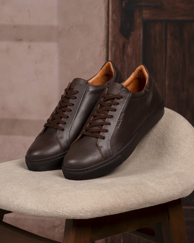 Rovigo Stampato Marron Cuir