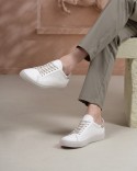 Rovigo Blanc Beige Cuir