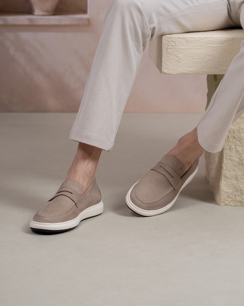 Quarter Grège Nubuck