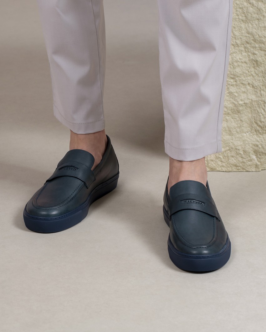 Supremo Bleu Cuir