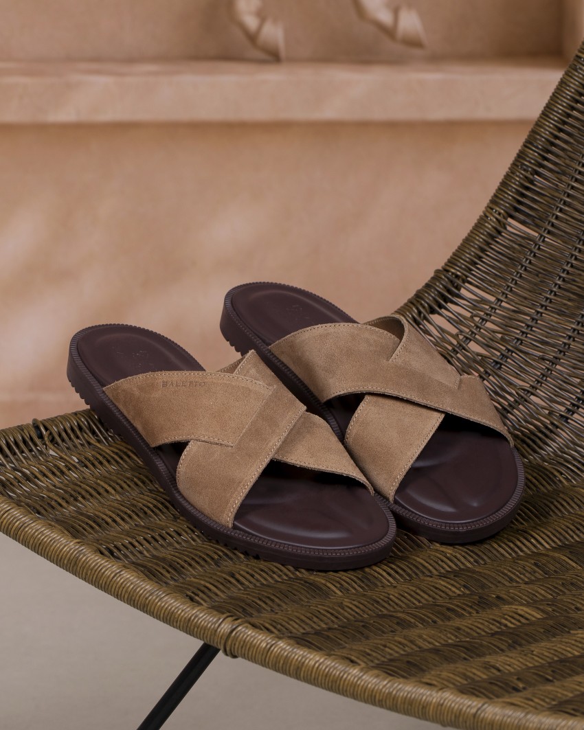 Saggio Taupe Daim Cuir