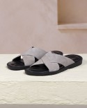 Saggio Gris Daim Cuir