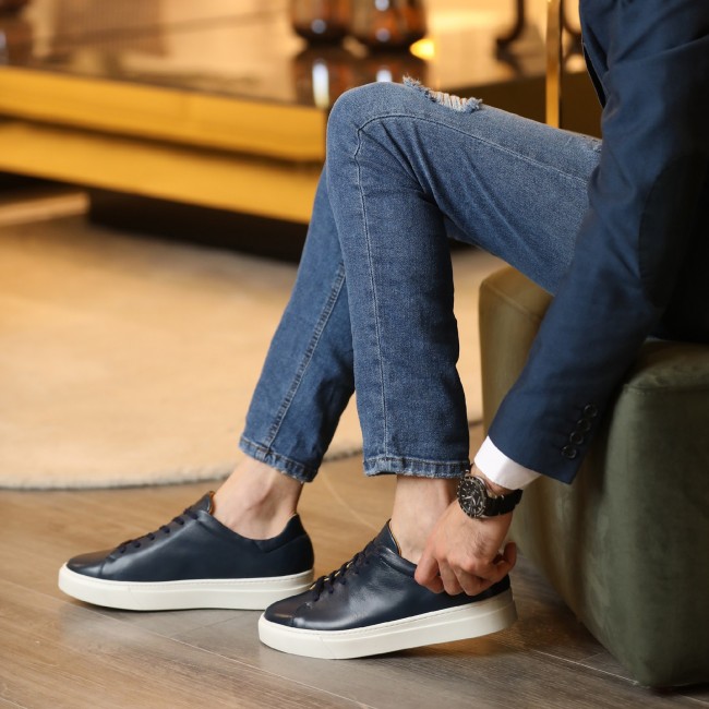 Diego Bleu Cuir