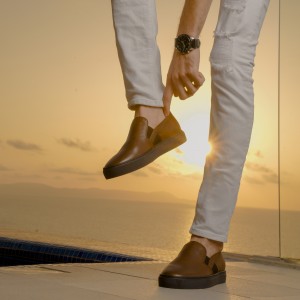 Astratto Marron Cuir
