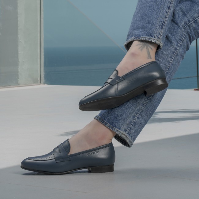 Elda Bleu Cuir